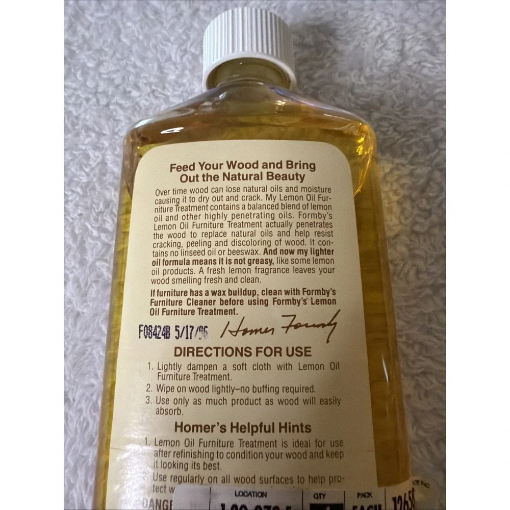 Formby's Penetrating Lemon Oil Furniture Treatment 16 Fl Oz Full NIB Brand New